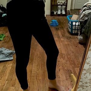 Black fleeced lined leggings